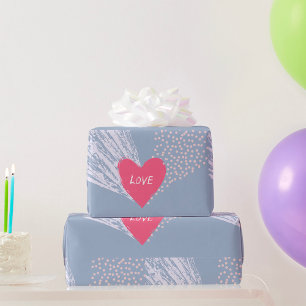 Love On A Heart Wrapping Paper