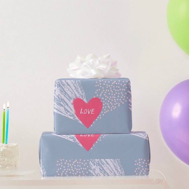 Love On A Heart Wrapping Paper (Creator Uploaded)