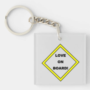 LOVE ON BOARD! Keychain