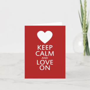 Love on for Valentines day Holiday Card