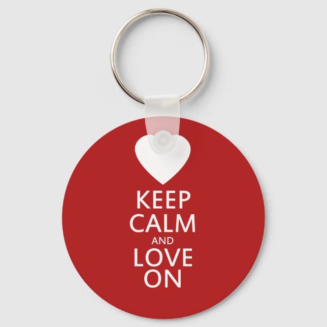 Love on for Valentines day Key Ring (Front)
