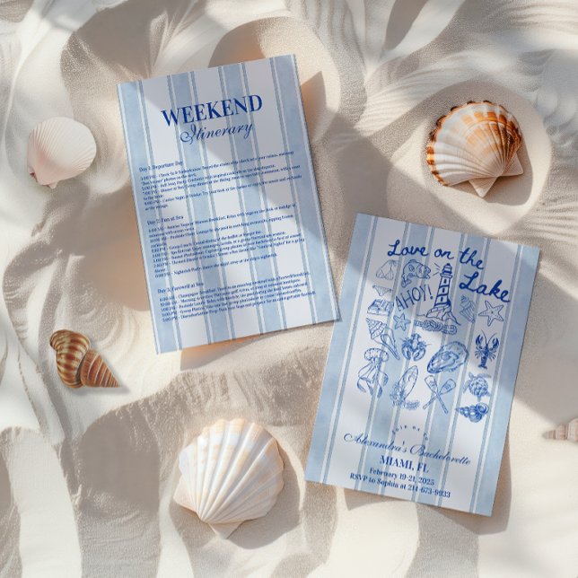 Love on the Lake Bachelorette Invitation (Creator Uploaded)