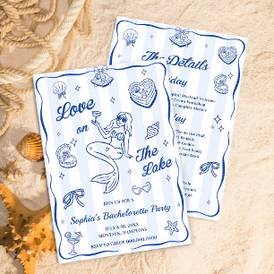 Love On The Lake Bachelorette Party Invitation