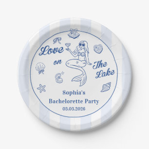 Love On The Lake Bachelorette Party Paper Plate