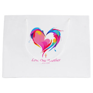 Love One Another Bible Verse John 1334  Large Gift Bag