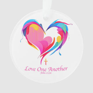 Love One Another Bible Verse John 1334  Ornament