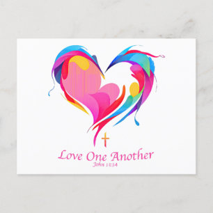 Love One Another Bible Verse John 1334  Postcard