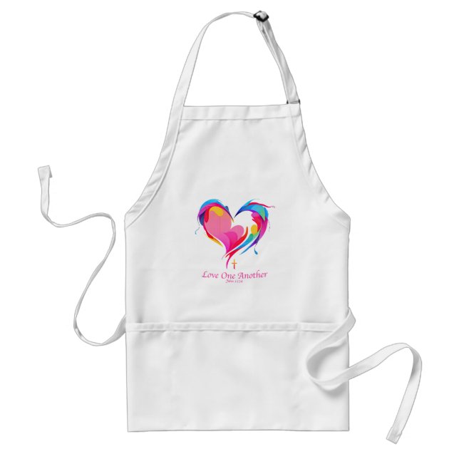 Love One Another Bible Verse John 1334  Standard Apron (Front)