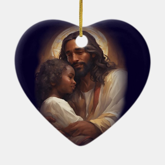 Love one another ceramic ornament (Back)