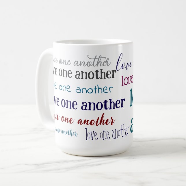 Love one another  coffee mug (Front Left)