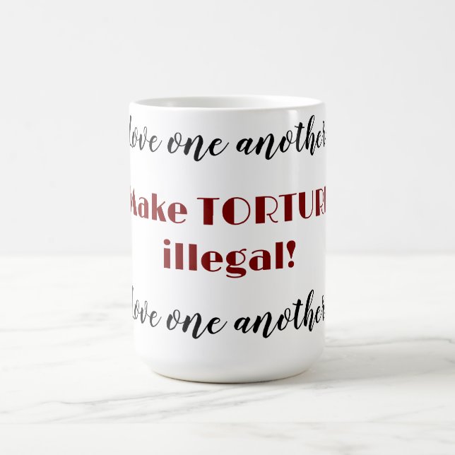 Love one another  coffee mug (Center)