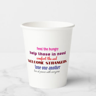 Love one another  coffee mug paper cups