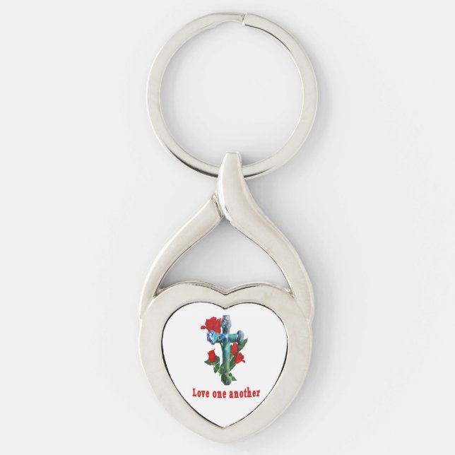 Love one another phones key ring (Front)