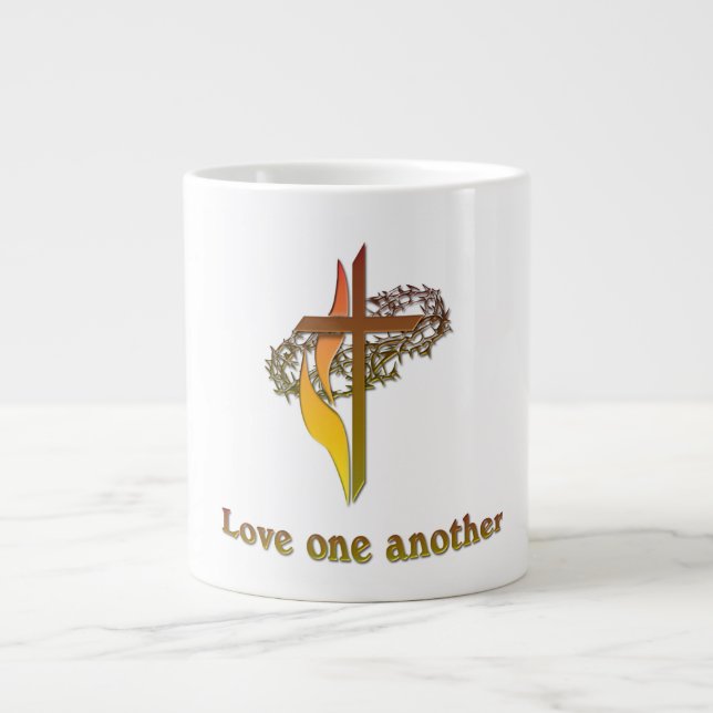 Love one another products large coffee mug (Front)