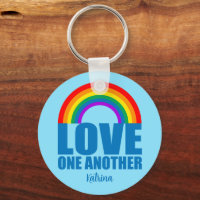 Love One Another Rainbow Christian Custom