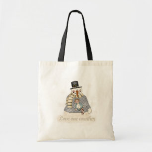 Love One Another Snowman T-shirts and Gifts Tote Bag