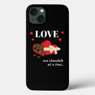 Love One Chocolate at a Time Funny Quote iPhone 13 Case