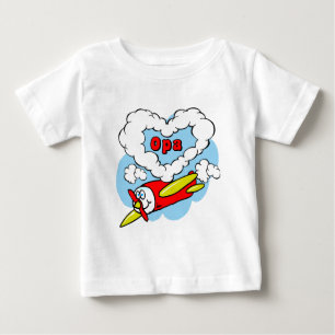Love Opa Kids Aeroplane Baby T-Shirt