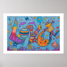 "Love" original artwork by Cindy Higby Poster