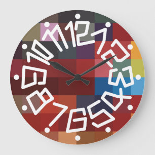 Love ORIGINALS NUMBERS by Masanser Large Clock