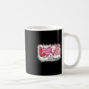 Love Orthopedic Nurse Life Nursing Heart Valentine Coffee Mug