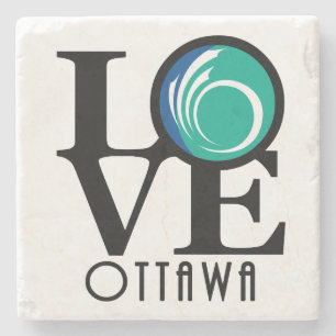 LOVE Ottawa Stone Coaster