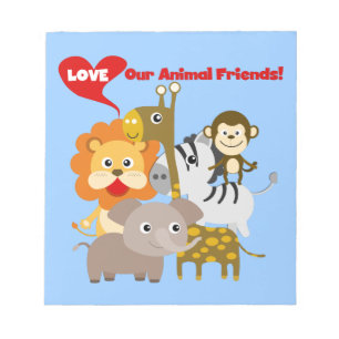 Love Our Animal Friends Notepad