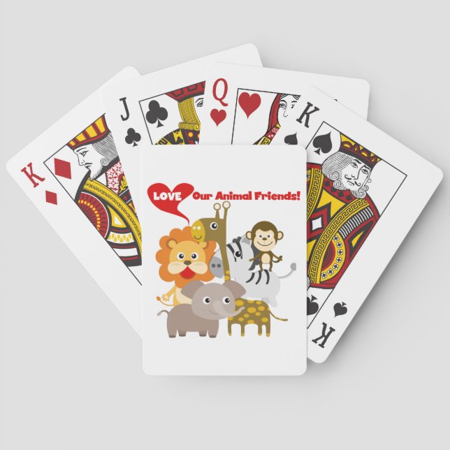 Love Our Animal Friends Playing Cards (Back)