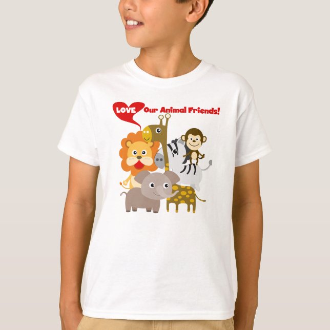 Love Our Animal Friends T-Shirt (Front)