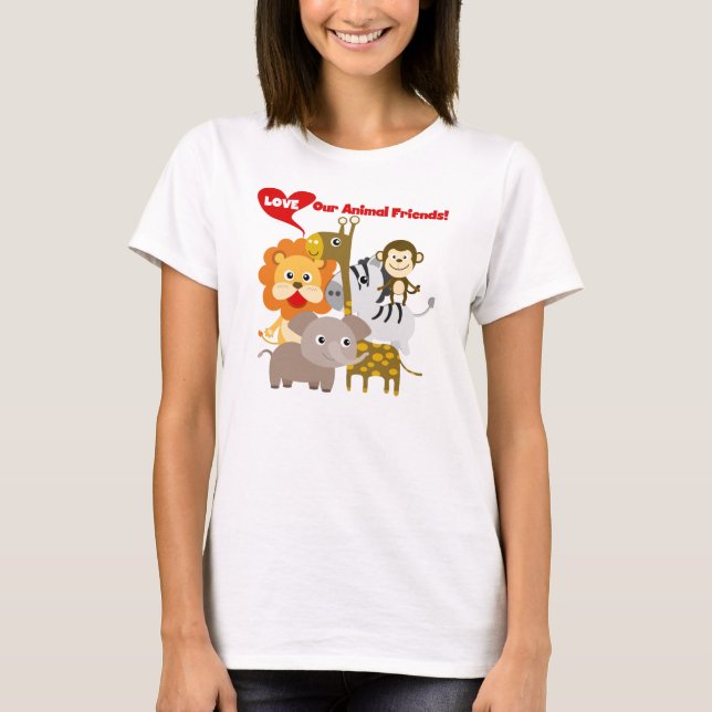 Love Our Animal Friends T-Shirt (Front)
