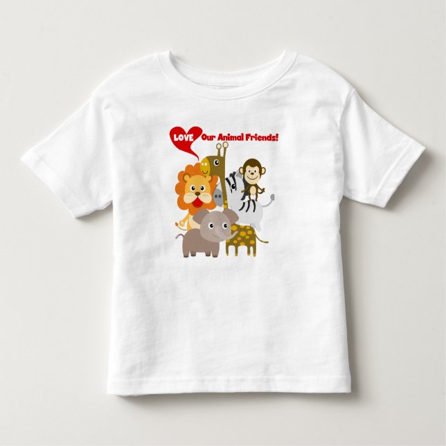 Love Our Animal Friends Toddler T-Shirt (Front)