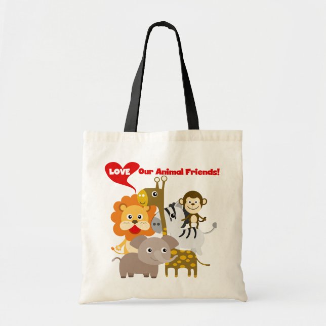 Love Our Animal Friends Tote Bag (Front)