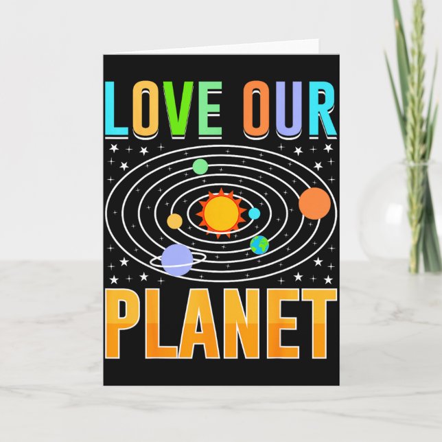 Love Our Planet  Card (Front)