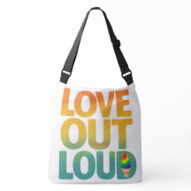 Love Out Loud Retro Pride Typography Design