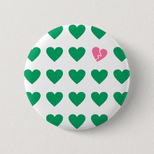 love outcast 6 cm round badge