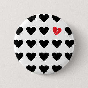 love outcast 6 cm round badge