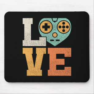 Love Outfit Vintage Video Game Costume Retro Gamin Mouse Pad