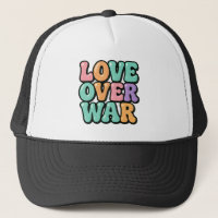 Love Over War 70s Retro Bubble