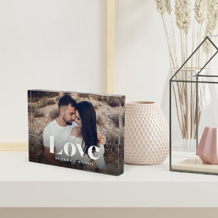 Love Overlay Personalised Photo Block