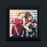 Love Overlay Photo Gift Box<br><div class="desc">Elegant and simple personalised photo design perfect for mother's day,  as a wedding or anniversary gift,  graduation gift,  etc.</div>