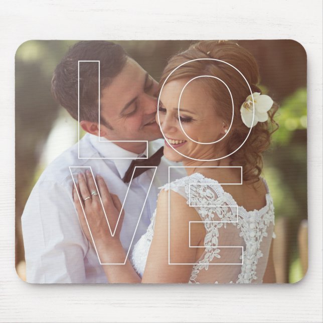LOVE Overlay Photo Mouse Pad (Front)