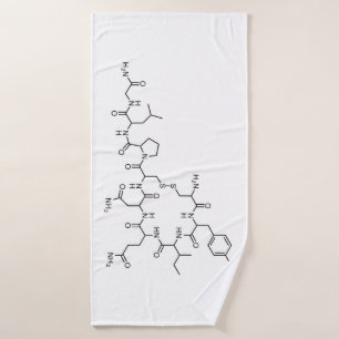 love oxytocin chemical formula chemistry element s bath towel
