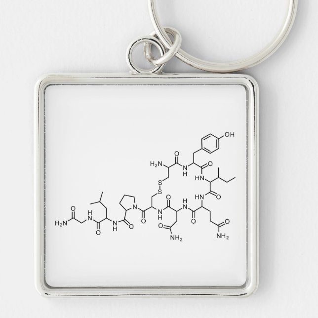 love oxytocin chemical formula chemistry element s key ring (Front)