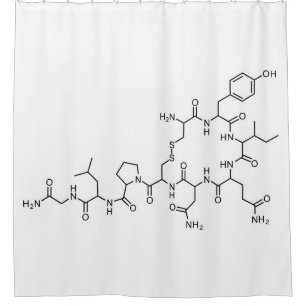 love oxytocin chemical formula chemistry element s shower curtain