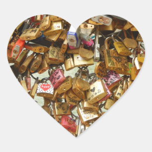 Love Padlock Sticker