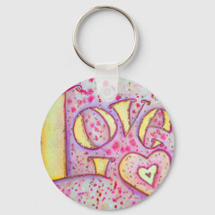 Love Painting Key Ring