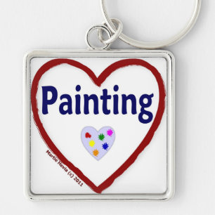 Love: Painting - Keychain
