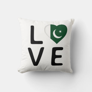 Love - Pakistan Flag Cushion