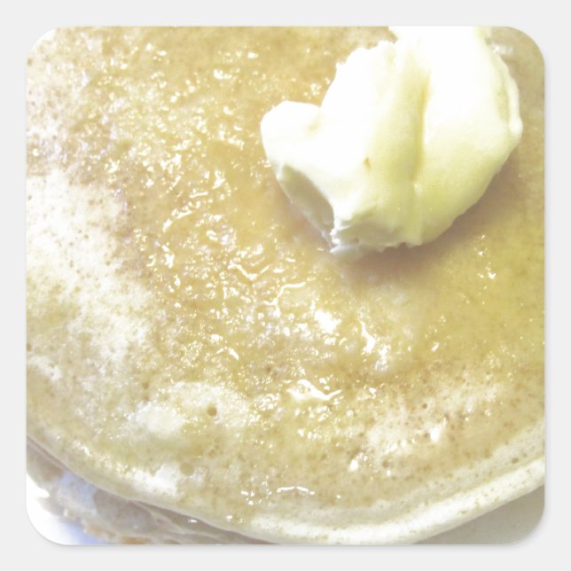 Love Pancakes Square Sticker (Front)