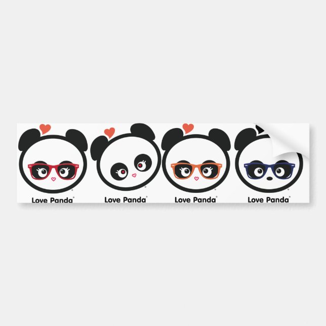 Love Panda® Bumper Sticker (Front)